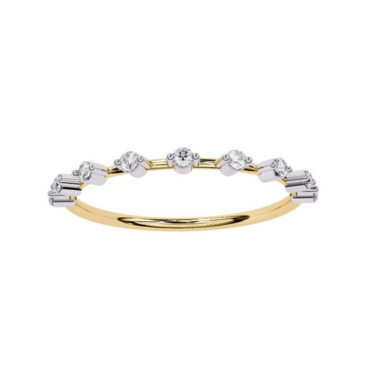 Zafira Lab Grown Diamond Round Eternity Band