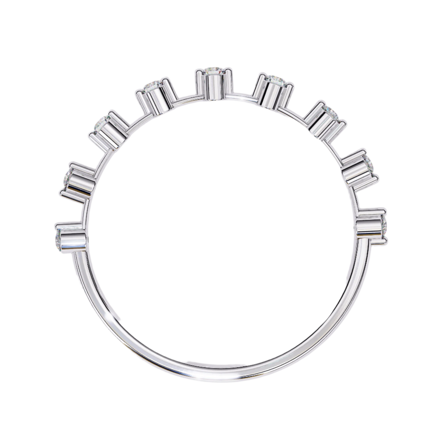 Zafira Lab Grown Diamond Round Eternity Band