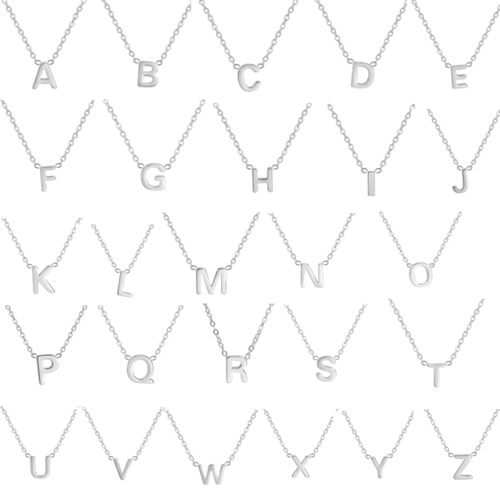 Cazador Minimalist Initial A-z Letter Necklace For Women Alphabet