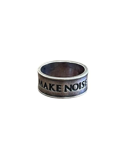 Undercover We Make Noise Not Clothes .925 Silver Ring