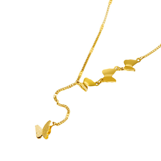 Simple Fashion Personality All-match Butterfly Clavicle Chain Necklace