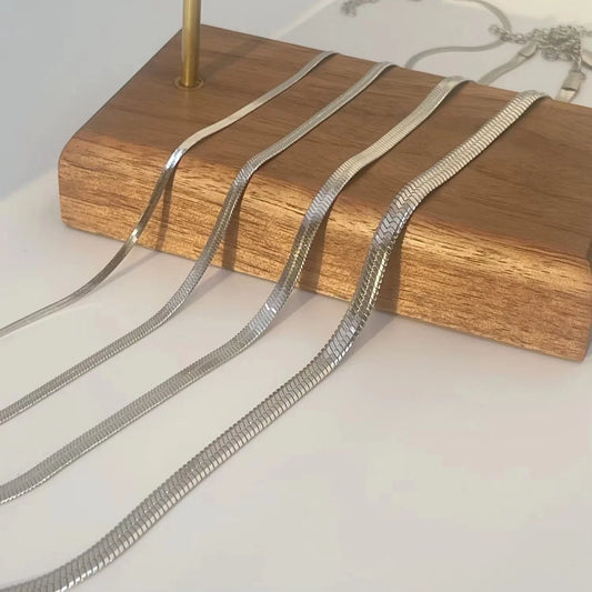 Minimalist Gold Snake Chain Necklace