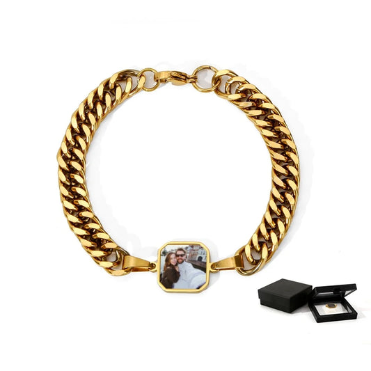 Custom Photo Heat Activated Magic Bracelet with Hidden Picture