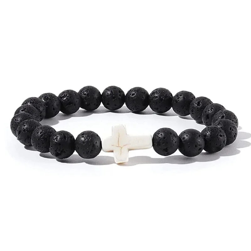 Men's Prayer Onyx Meditation Beads Bracelets