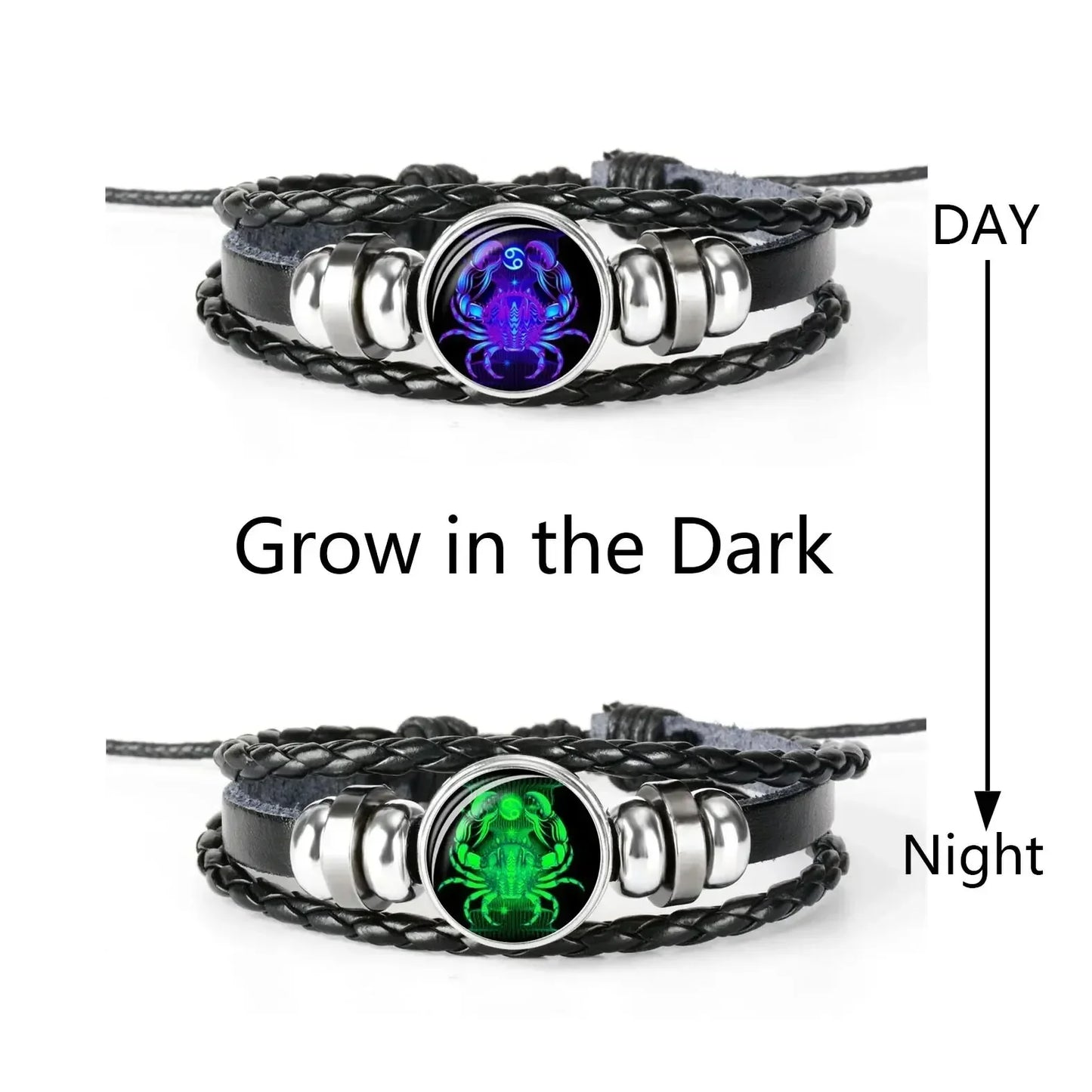 Luminous Constellation Zodiac Charm Bracelets
