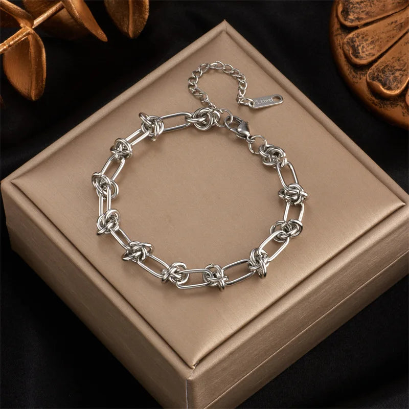 DIEYURO 316L Snake Chain Necklace