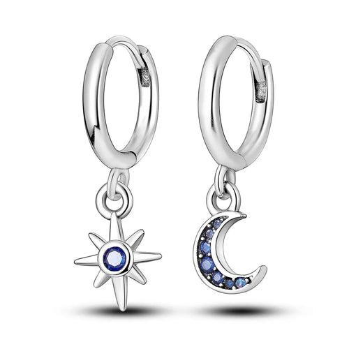 MULA 1PC Hoop Earrings Silver Plated Women Fashion Jewelry Gift For