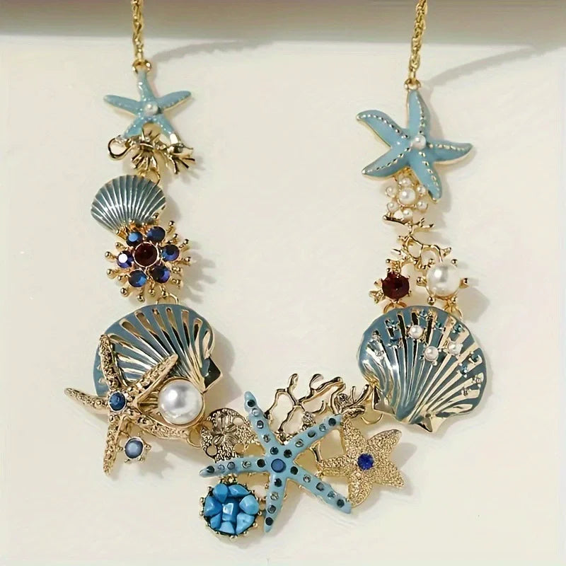 Ocean Elegance – Shell & Pearl Necklace