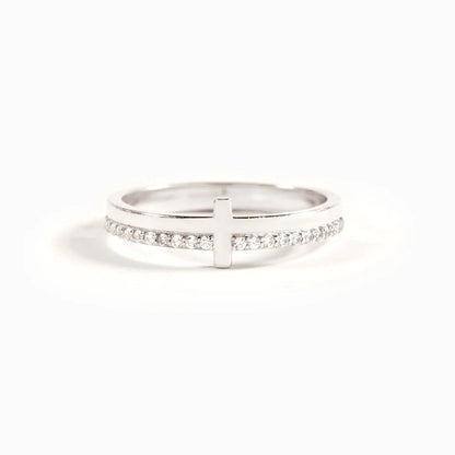 925 Sterling Silver Cross Ring