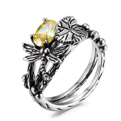 Gold Bee Ring Adjustable Open Ring O977