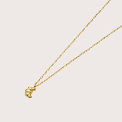 Croissant Necklace Solid Gold