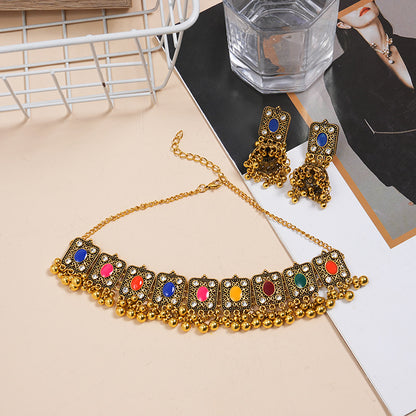 Wedding Traditional Bell Beaded Necklace Women's Fashion