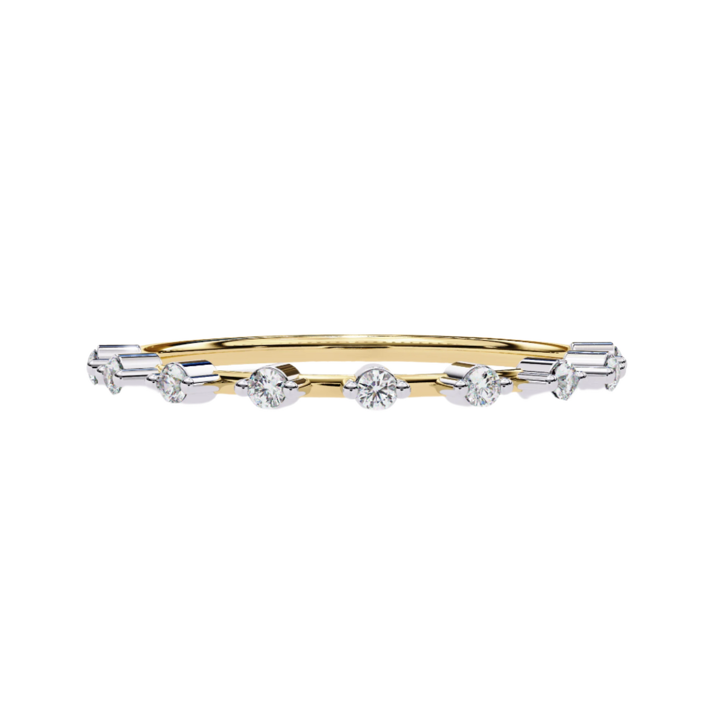 EMILIA Lab Grown Diamond Round Eternity Band