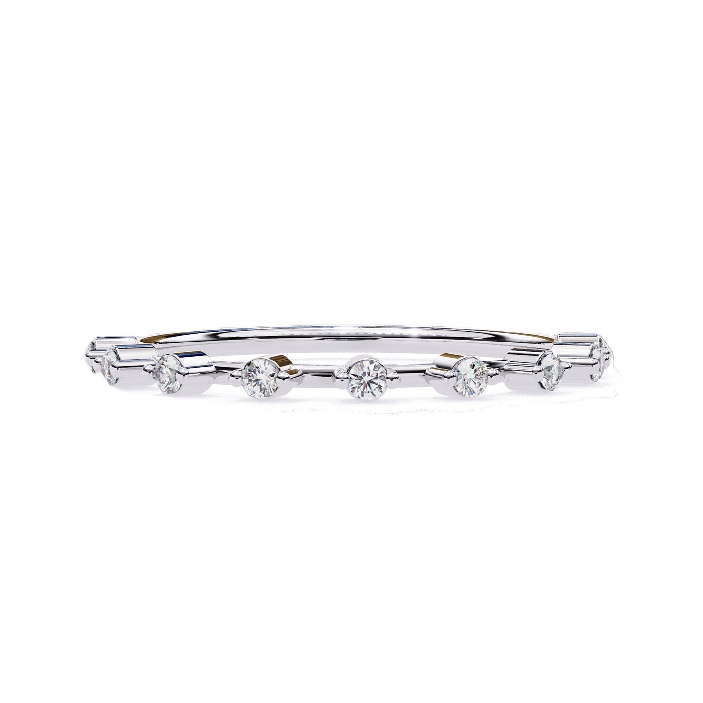 EMILIA Lab Grown Diamond Round Eternity Band