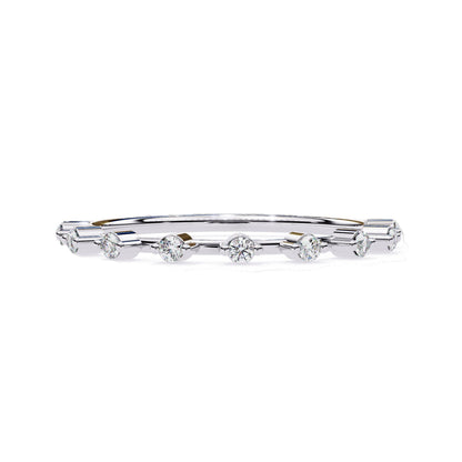 EMILIA Lab Grown Diamond Round Eternity Band