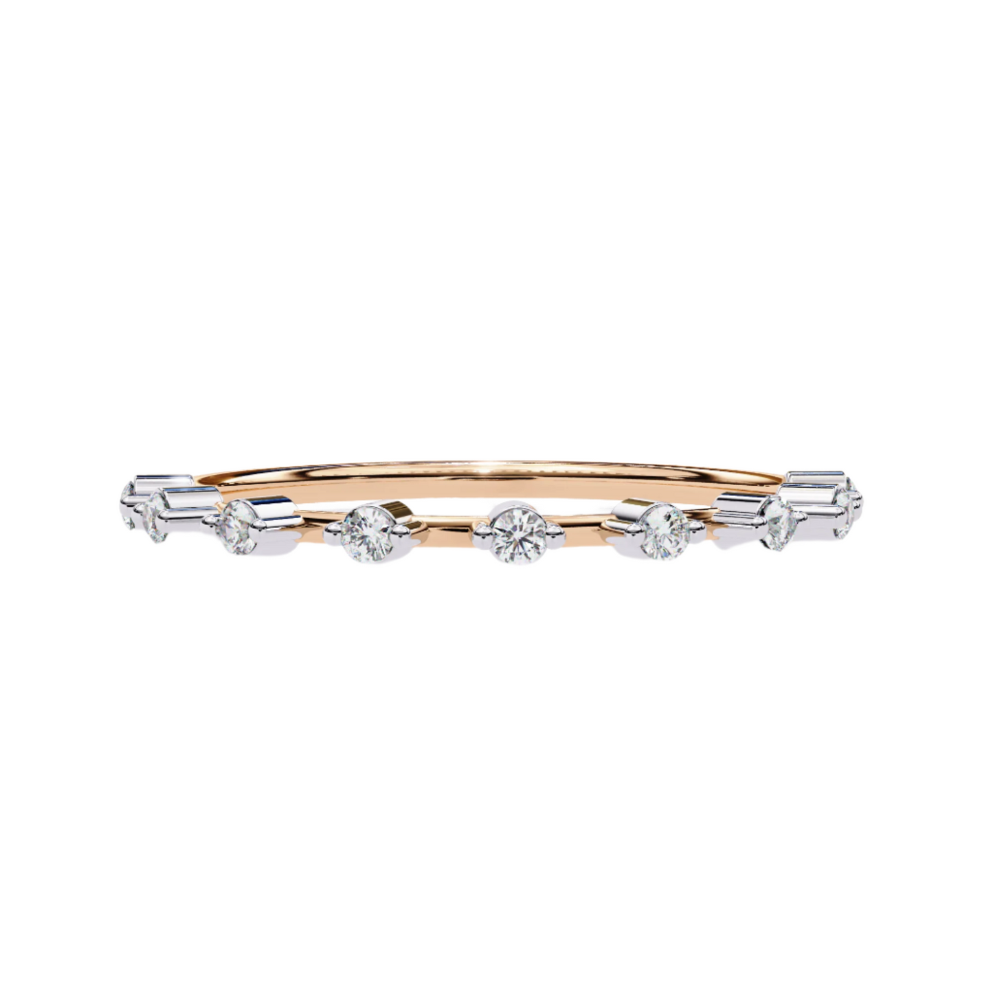 EMILIA Lab Grown Diamond Round Eternity Band