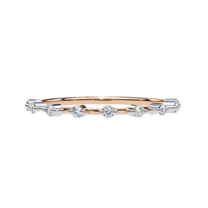 EMILIA Lab Grown Diamond Round Eternity Band
