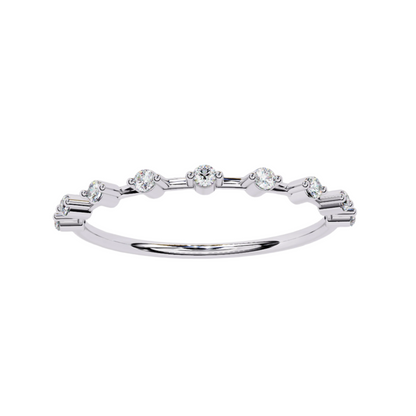 EMILIA Lab Grown Diamond Round Eternity Band