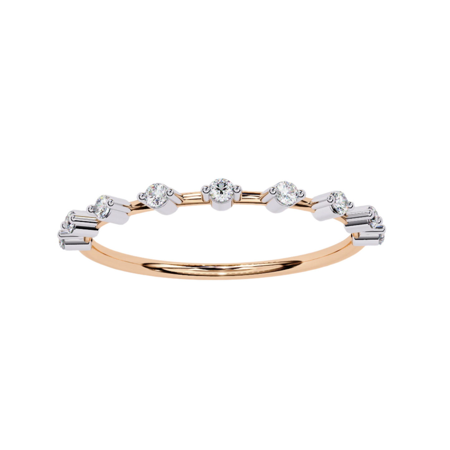 EMILIA Lab Grown Diamond Round Eternity Band