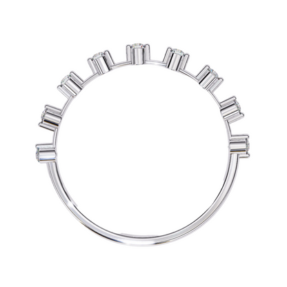 EMILIA Lab Grown Diamond Round Eternity Band