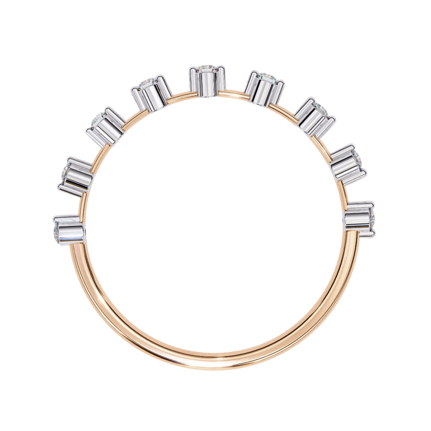 EMILIA Lab Grown Diamond Round Eternity Band