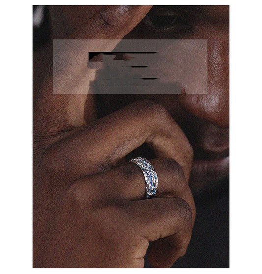 Sterling Silver Blue Glacier Ring