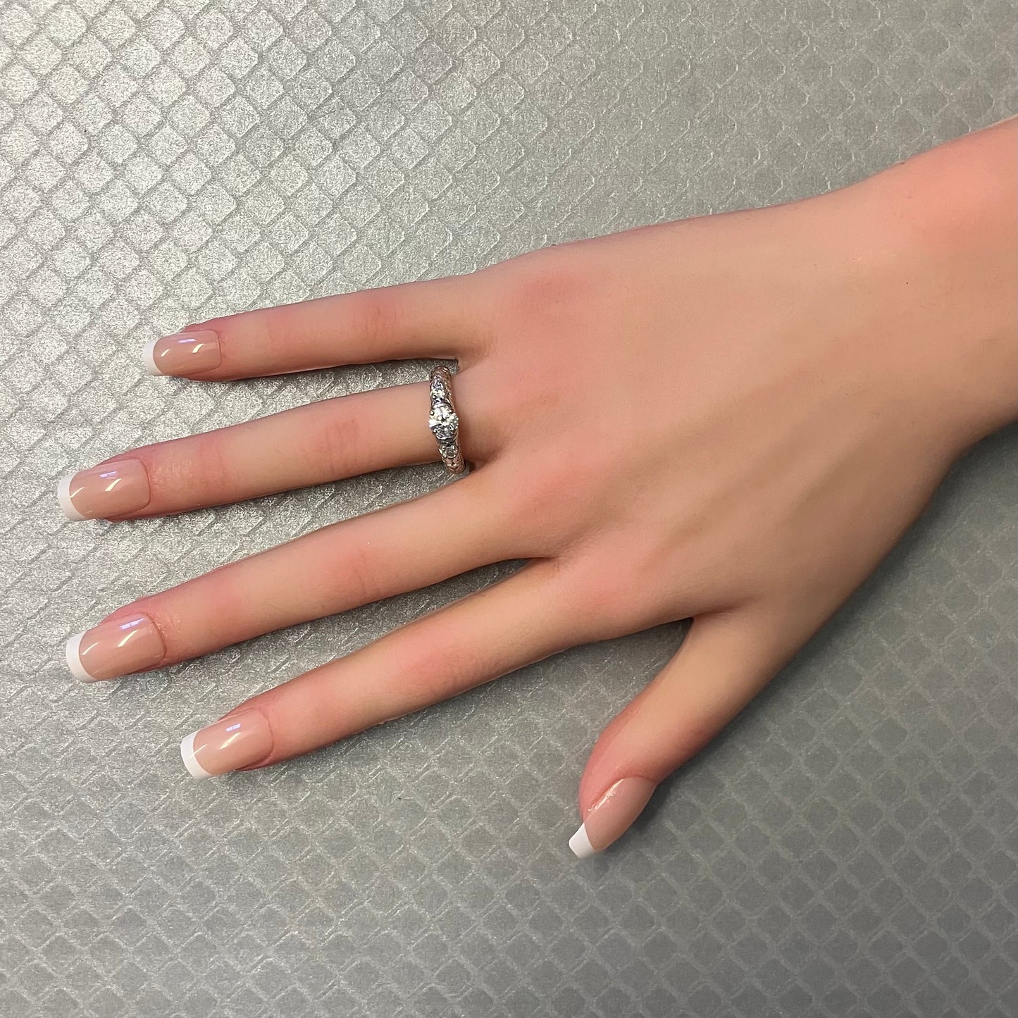 Preowned White Gold and Diamond Engagement Ring