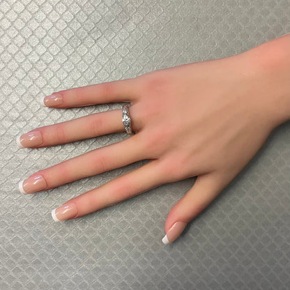 Preowned White Gold and Diamond Engagement Ring