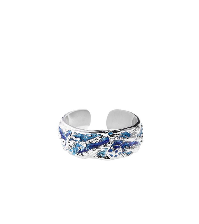 Sterling Silver Blue Glacier Ring
