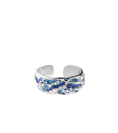 Sterling Silver Blue Glacier Ring