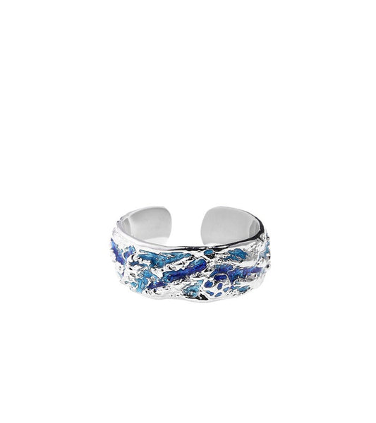 Sterling Silver Blue Glacier Ring