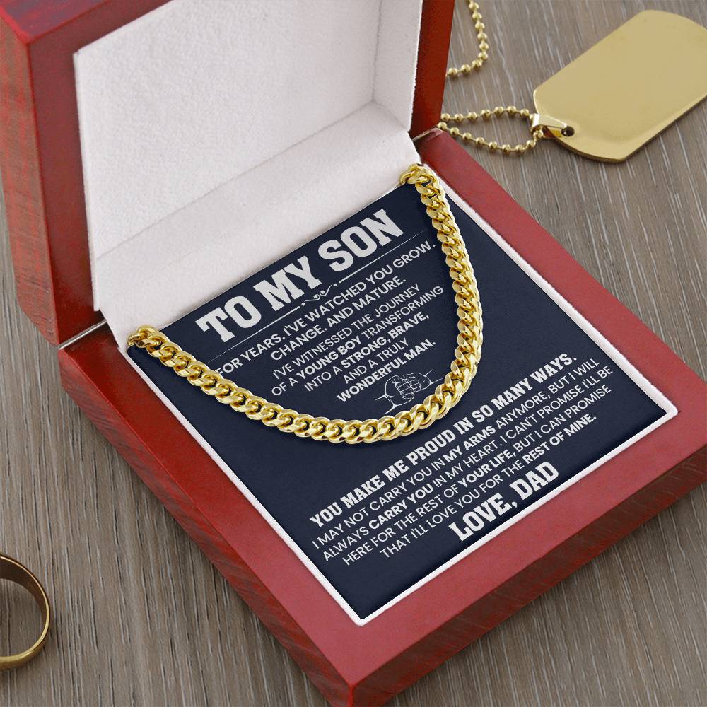 Hip Hop Cuban Link Chain  Gift For Son
