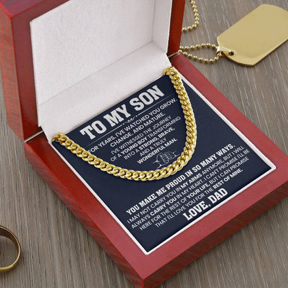 Hip Hop Cuban Link Chain  Gift For Son