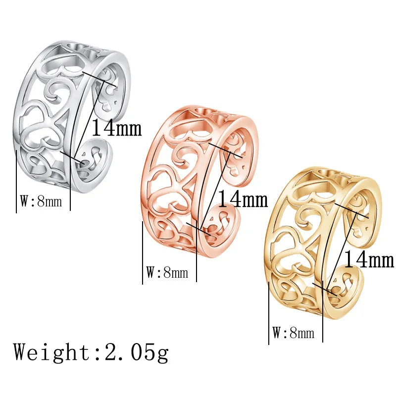 3PCS Toe Rings for Women Stainless Steel Adjustable Summer Beach Sexy Foot Ring With Diamonds Stackable Men's And Women's Ring