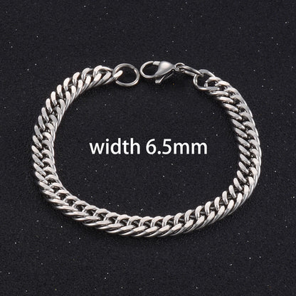 Popular Men's Stainless Steel Cuba Bracelet High Quality Men And