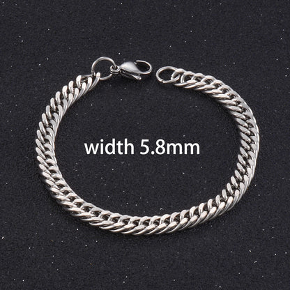 Popular Men's Stainless Steel Cuba Bracelet High Quality Men And