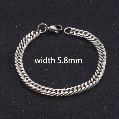 Popular Men's Stainless Steel Cuba Bracelet High Quality Men And