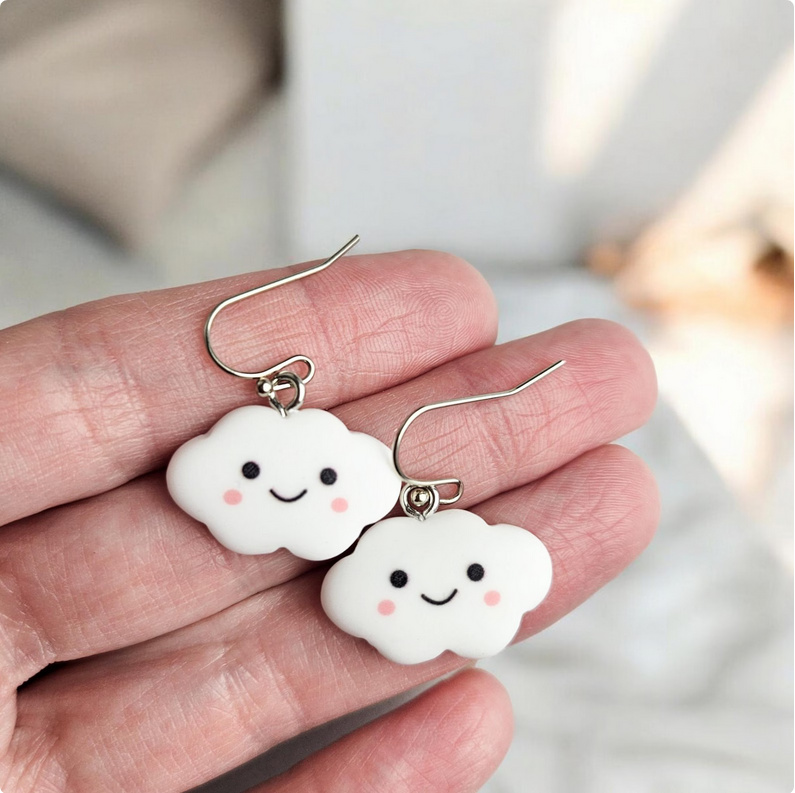 Cute Cloud Dangle Drop Earrings