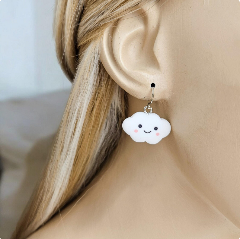 Cute Cloud Dangle Drop Earrings