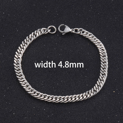 Popular Men's Stainless Steel Cuba Bracelet High Quality Men And