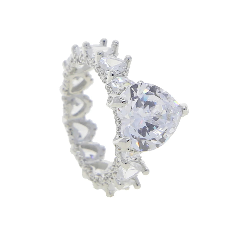 Eternal Sparkle: Lux Heart Infinity Ring