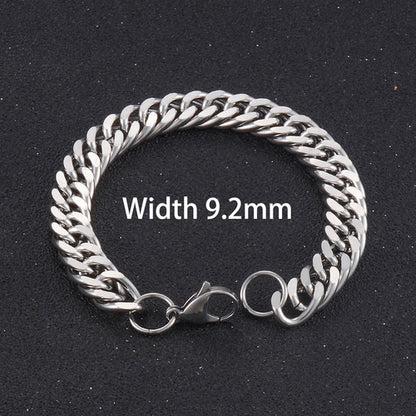 Popular Men's Stainless Steel Cuba Bracelet High Quality Men And