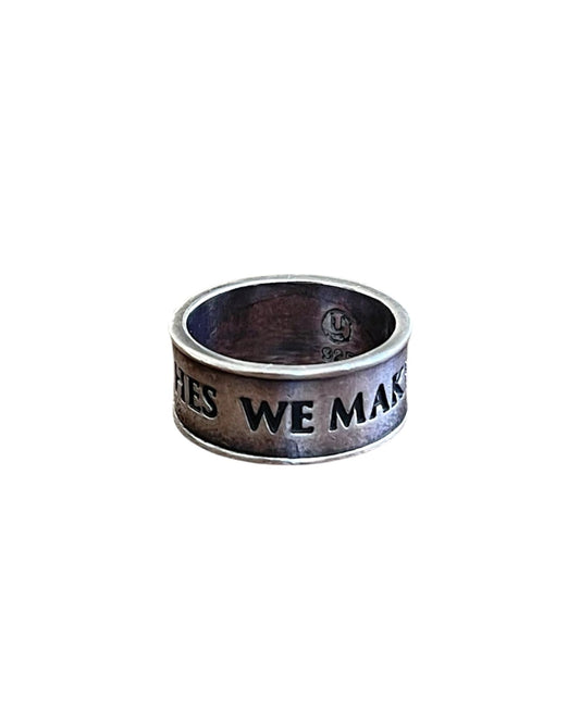 Undercover We Make Noise Not Clothes .925 Silver Ring