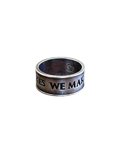 Undercover We Make Noise Not Clothes .925 Silver Ring
