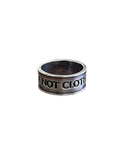 Undercover We Make Noise Not Clothes .925 Silver Ring