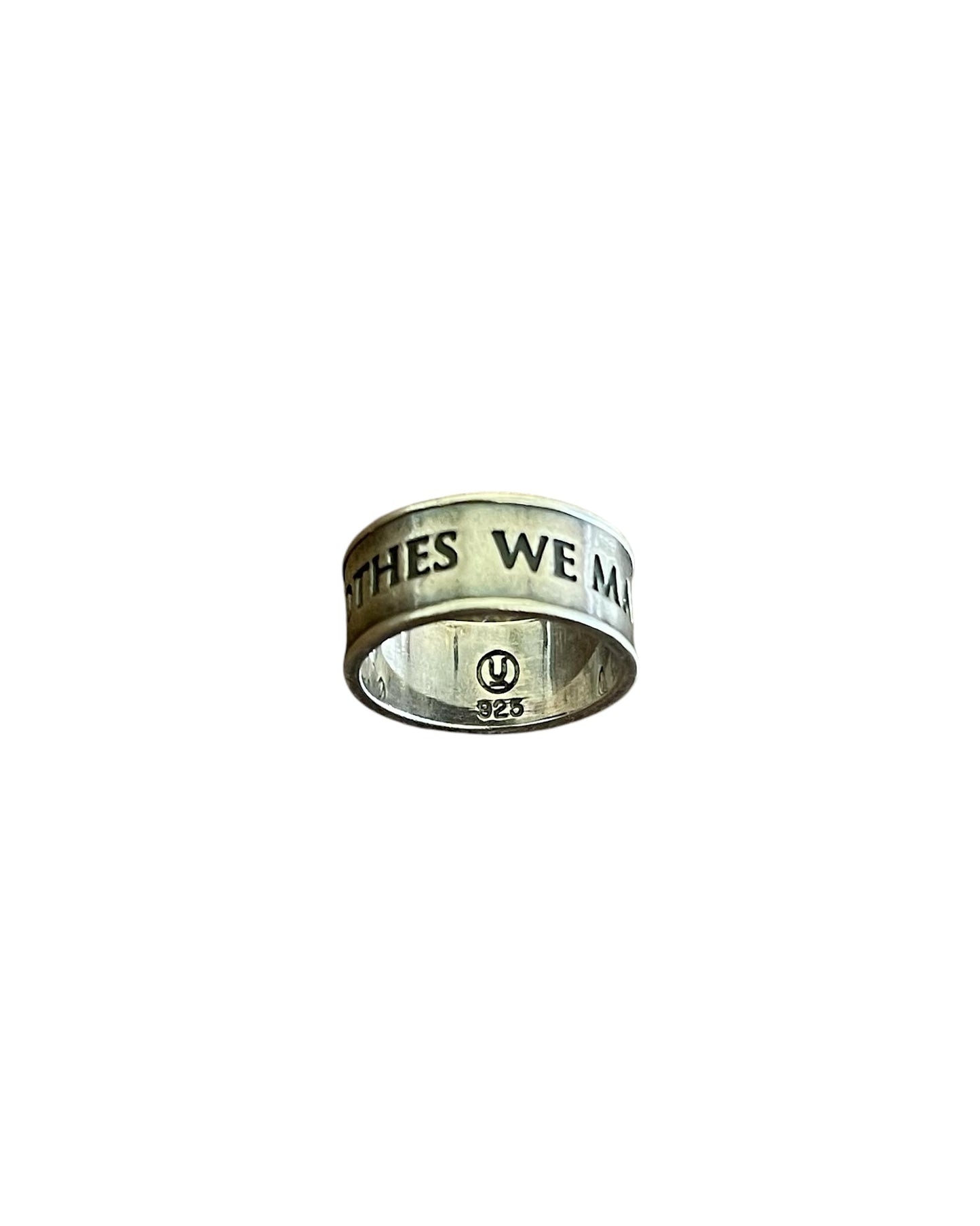 Undercover We Make Noise Not Clothes .925 Silver Ring