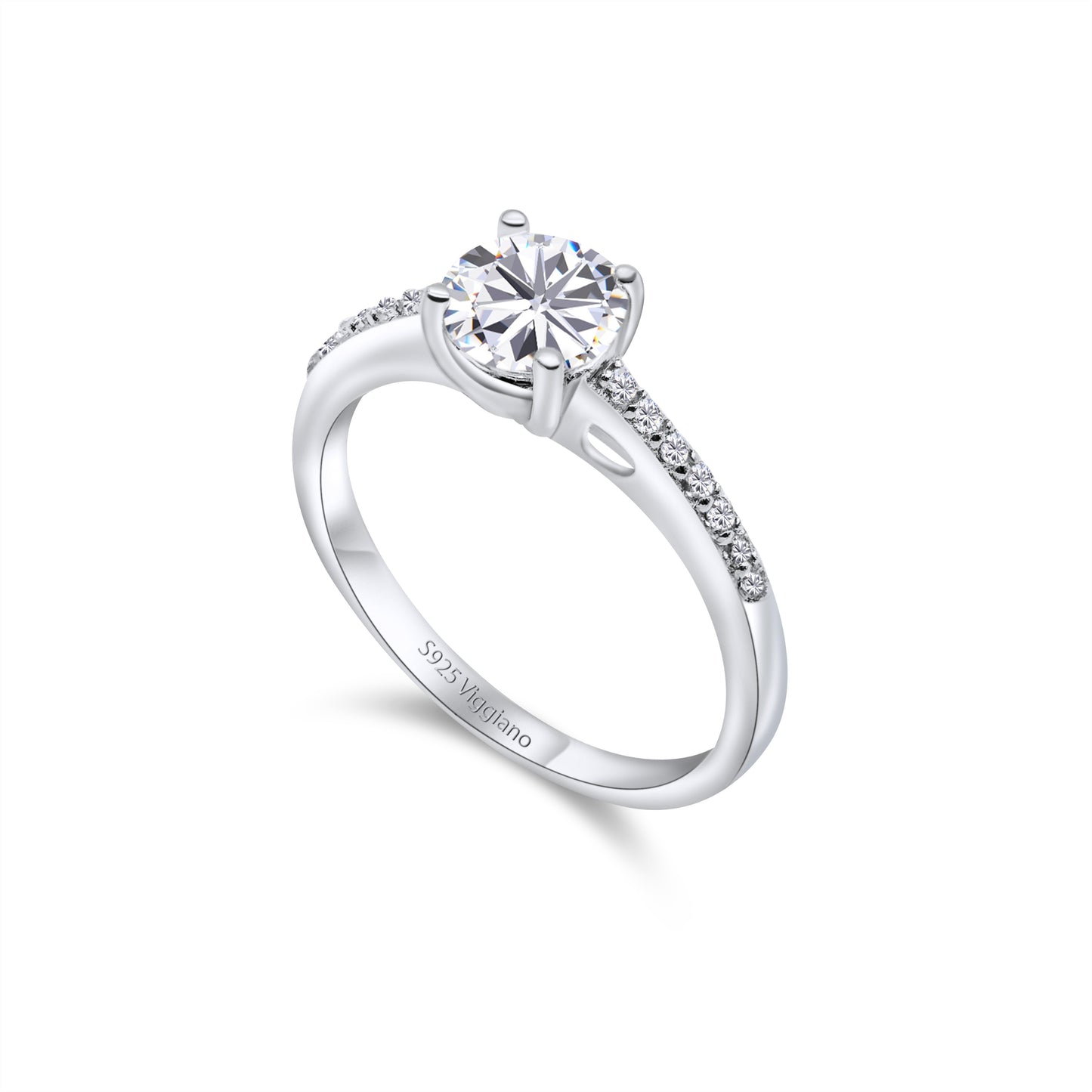 925 Sterling Silver 1.50ct Diamond Solitaire Engagement Ring