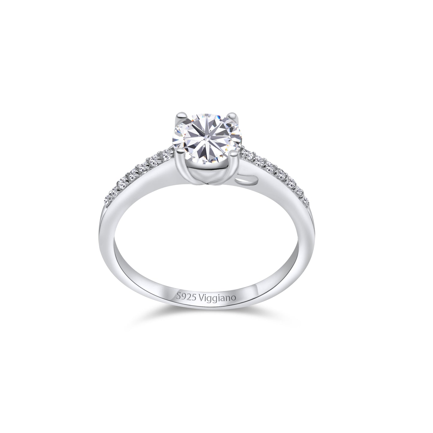 925 Sterling Silver 1.50ct Diamond Solitaire Engagement Ring