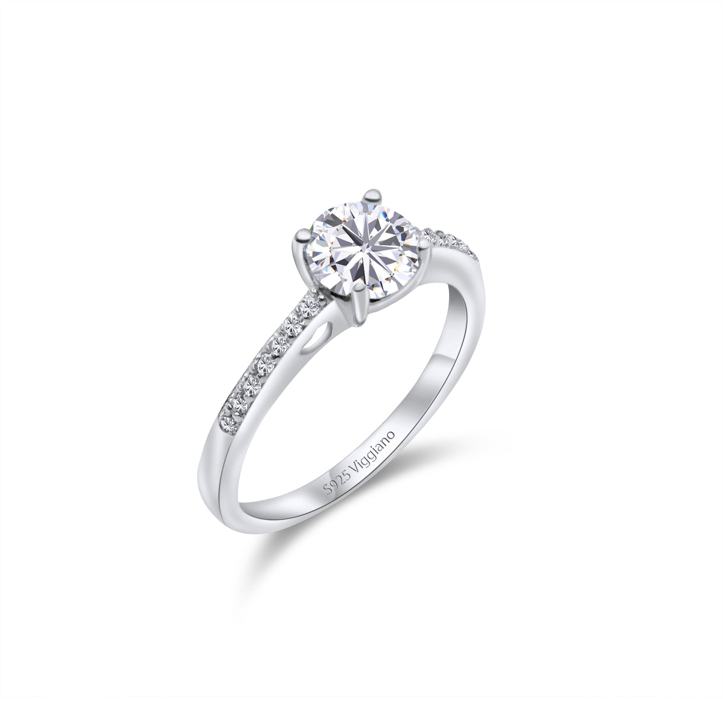 925 Sterling Silver 1.50ct Diamond Solitaire Engagement Ring