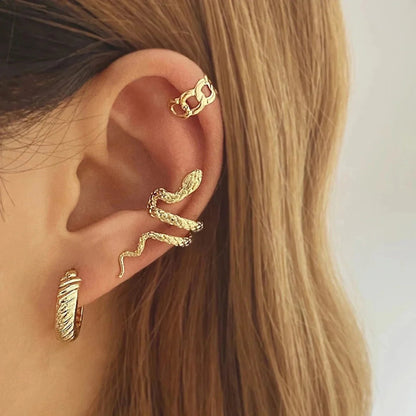 Serpent Ear Cuff - Gold